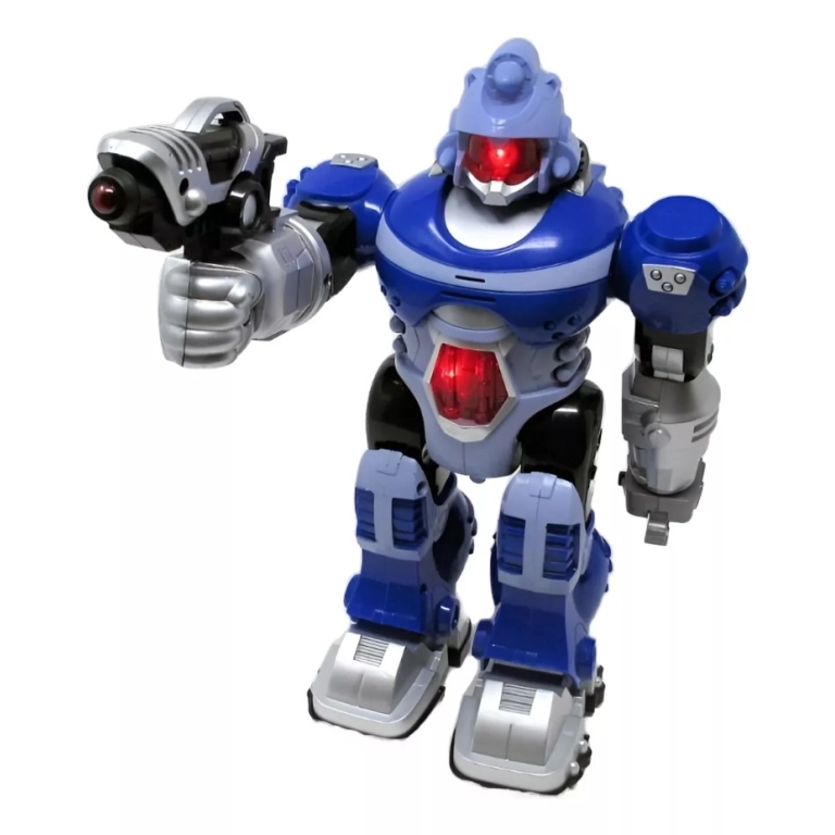 Robot a pila con luces led